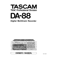 Tascam DA-88 - Owners Manual